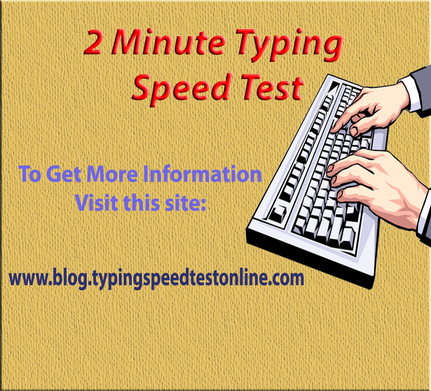 2 Minute Typing Test