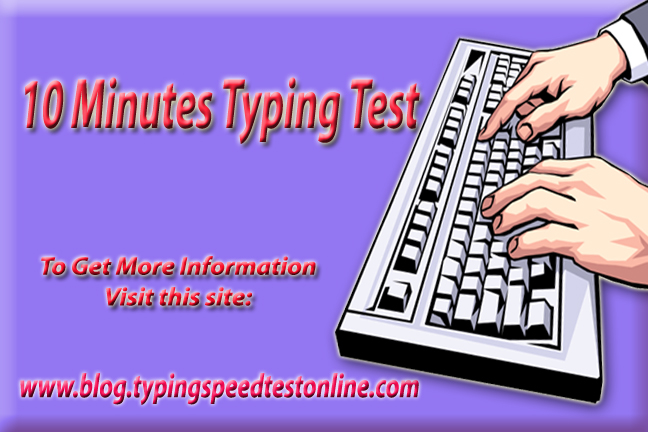 10 Minutes Typing Test