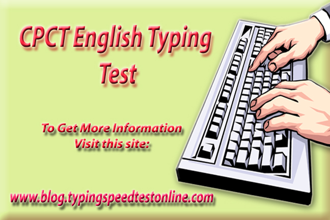CPCT English Typing Test 2018