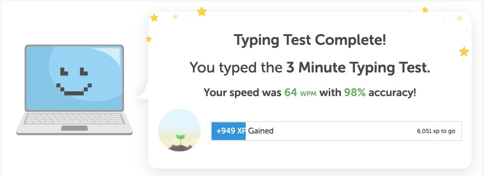3 Minutes Typing Test