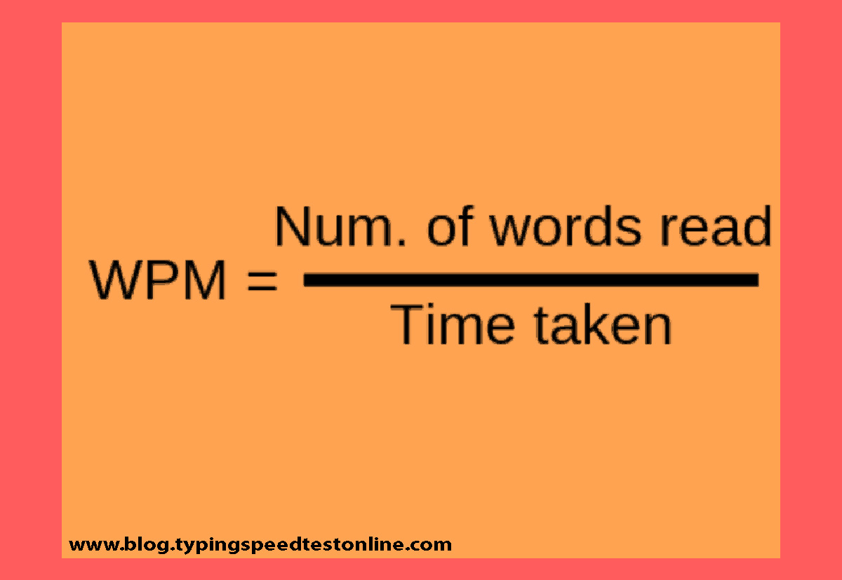 Calculating wpm typing finding words typed per min accuracy